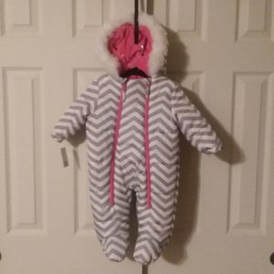 Weatherproof Girls Chevron Stripe Snowsuit